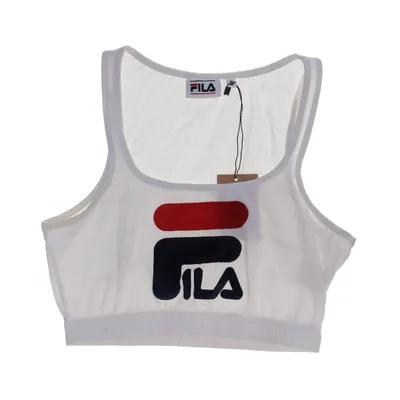 Sports bra (White, Red, Black) from Fila Cotton, Elastane