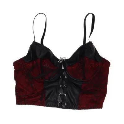 Bustier (Rød, Sort) fra Romwe Elastan, Polyester