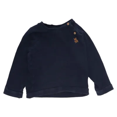 Långärmad t-shirt (Blå) från Noppies Elastan, Ekologisk bomull