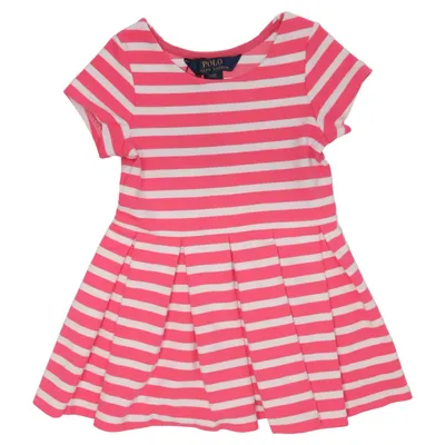 Kjole (Pink, Hvid) fra Polo Ralph Lauren Elastan, Polyester, Viscose