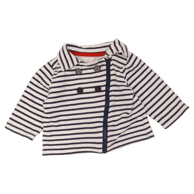 Jacket (Blue, White) from Pitter Patter Cotton, Polyester