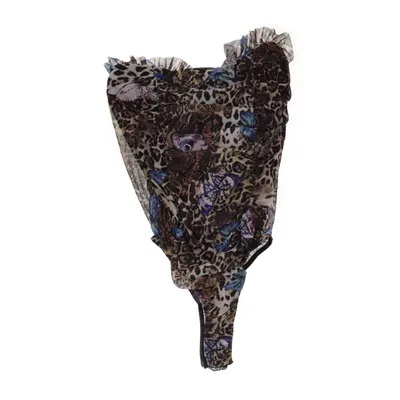 Romper (Bruin, Blauw, Meerkleurig) van PrettyLittleThing Elastaan, Polyester