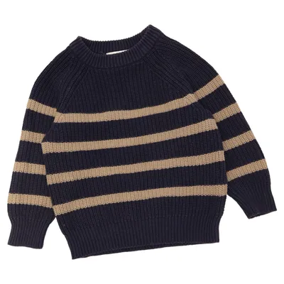 Pull-over (Bleu, Beige) de Cope Coton recyclé, Polyester recyclé
