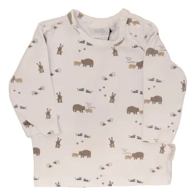 T-shirt à manches longues (Blanc, Multicolore) de Feetje Élasthane, Coton biologique