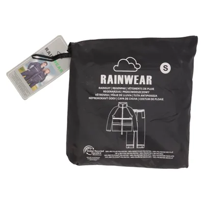 Regenkleding (Zwart) van Rainwear Gerecycled polyester