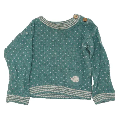 Strickpullover (Blau, Weiß) von Alana Bio-Baumwolle, Wolle