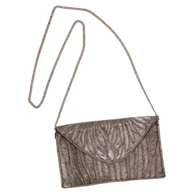 Clutch (Zilver) van Amichi Katoen, Metallvezel