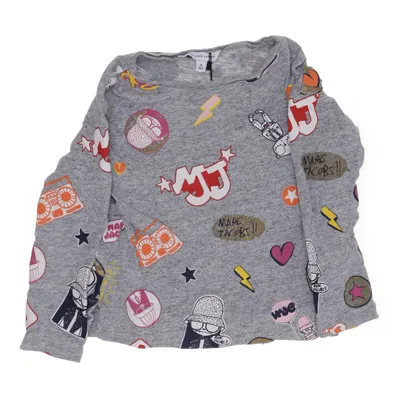 Långärmad t-shirt (Grå, Flerfärgad) från Little Marc Jacobs Bomull, Modal