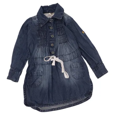 Denim jurk (Blauw) van My Little Bear