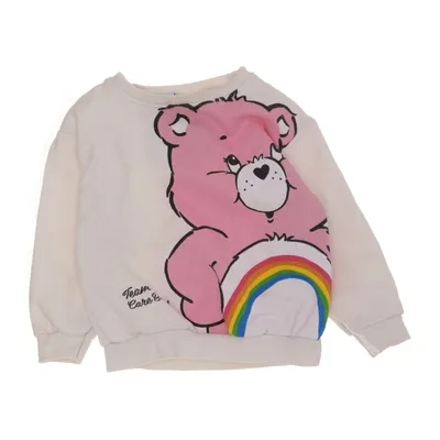 Collegetröja (Vit, Rosa, Flerfärgad) från Care Bears Bomull, Polyester