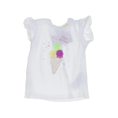T-shirt (Wit, Meerkleurig) van Ergee Katoen
