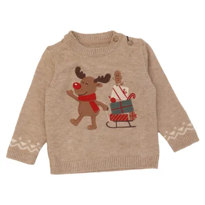 Julesweater (Beige) fra Baby C&A Polyamid, Polyester, Viscose