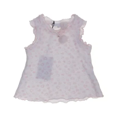 Dress (Pink, White) from Gymboree Acrylic, Cotton, Elastane, Polyamide, Polyester, Viscose