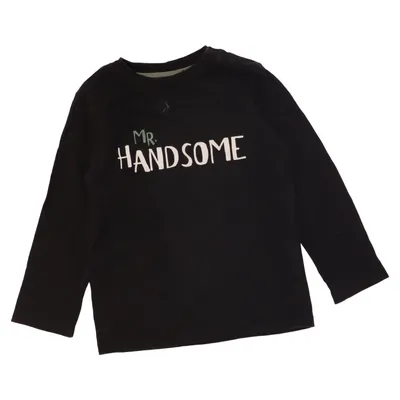 Langærmet t-shirt (Sort) fra Prénatal Bomuld, Elastan