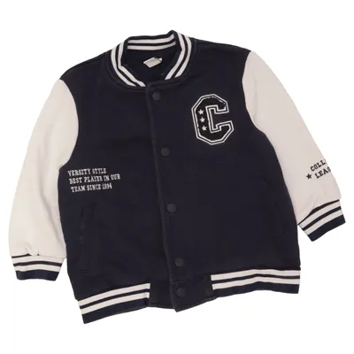 Varsity-jack (Blauw, Wit) van Topolino Katoen, Polyester