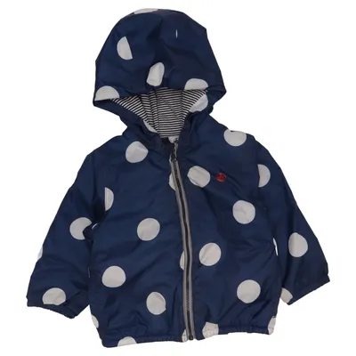 Regnjacka (Blå, Vit) från Petit Bateau Bomull, Polyamid, Polyuretan