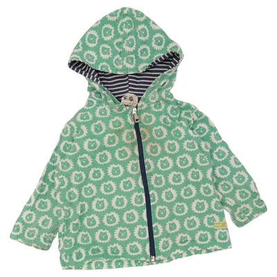 Capuchon sweater (Groen, Wit, Blauw) van Loud + Proud Organisch katoen