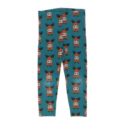 Leggings (Blå, Flerfärgad) från Maxomorra Bomull, Elastan