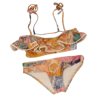 Bikini (Yellow, Multicolored) from Zimmermann Elastane, Organic cotton, Polyamide