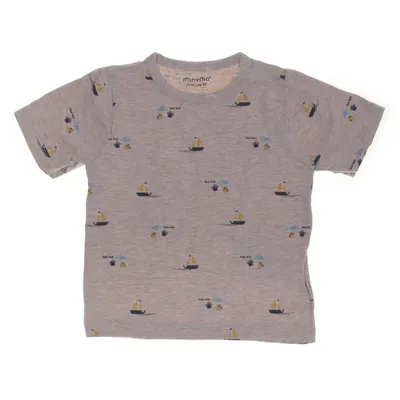 T-shirt (Beige, Meerkleurig) van Minymo