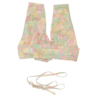 Halterneck top (Grøn, Pink, Gul) fra Double Crazy Polyester