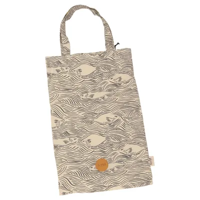 Canvas bag (White, Black) from Ferm Living Organic cotton