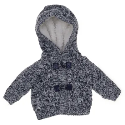 Duffle coat (Blue, White) from Topomini Acrylic, Polyester