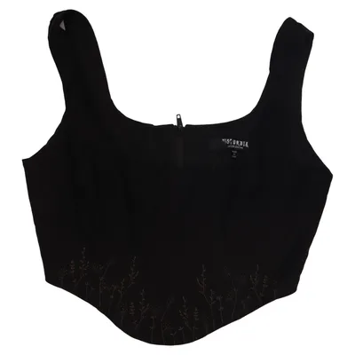 Bustier (Black) from Disturbia Elastane, Polyamide, Polyester, Viscose