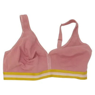 Sports bra (Pink, Yellow, White) from Naturana Cotton, Elastane