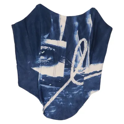Bustier (Blå, Vit) från The Kript Polyester
