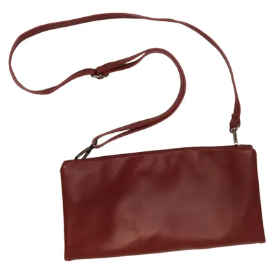 Schoudertas (Rood) van Made in italy Leer