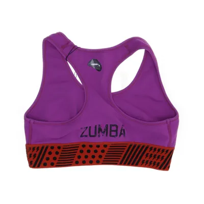 Sports bra (Purple, Red, Black) from Zumba Wear Elastane, Nylon, Polyester