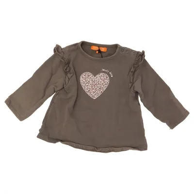 Long sleeve T-shirt (Gray) from Staccato Cotton, Elastane