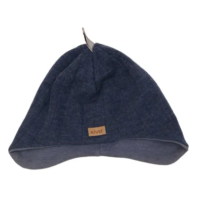 Beaniehue (Blå) fra Kivat Elastan, Økologisk bomuld, Uld