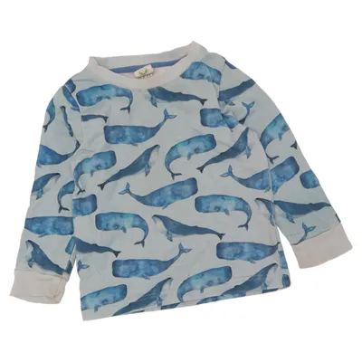 Sweatshirt (Blå, Hvid) fra Alana Økologisk bomuld