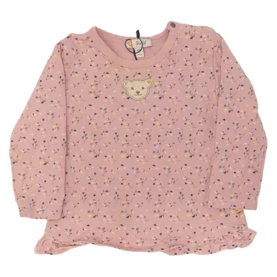 Långärmad t-shirt (Rosa, Flerfärgad) från Steiff Bomull, Elastan