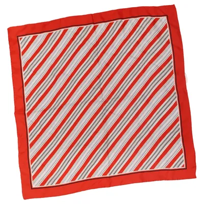 Scarf (Röd, Vit) från Reine Seide