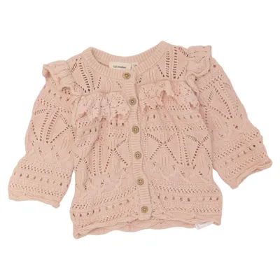 Cardigan (Rose) de Lil' Atelier Coton recyclé