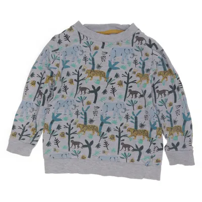 Collegetröja (Grå, Flerfärgad) från Pusblu