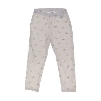 Broek (Wit, Geel) van H&M Katoen, Elastaan