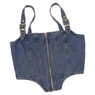 Bustier (Blauw) van Marina Hoermanseder Organisch katoen