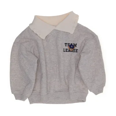 Sweatshirt (Grå, Hvid) fra Zara Viscose
