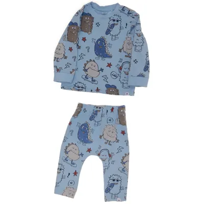 Pyjamas (Blå, Flerfärgad) från Topomini Bomull, Elastan