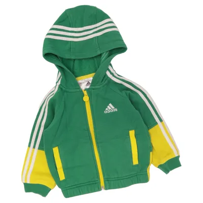 Huvtröja (Grön, Gul, Flerfärgad) från Adidas Bomull, Polyester