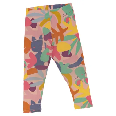 Leggings (Roze, Meerkleurig) van Next Katoen, Elastaan