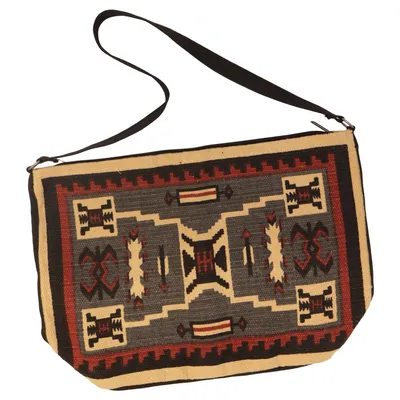 Skuldertaske (Sort, Beige, Rød)