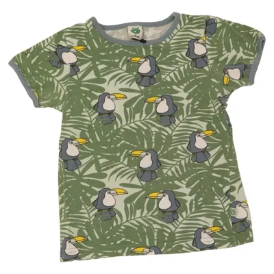 T-shirt (Green, Blue, Multicolored) from Småfolk Cotton, Elastane