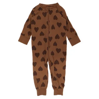 Sparkdräkt (Brun) från Lindex Baby Bomull