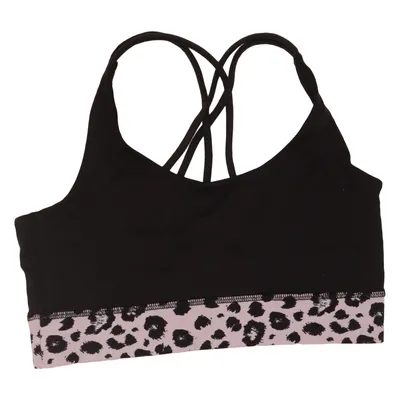Sports bra (Black, Purple) from Hey Honey Elastane, Polyamide