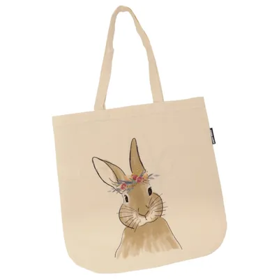 Canvas tas (Beige, Meerkleurig) van Nanu Nana Katoen, Polyester